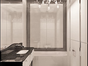 Mała na poddaszu bez okna z punktowym oświetleniem łazienka, styl nowoczesny - zdjęcie od Homeemotions.architects