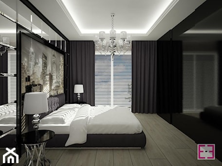 Aranżacje wnętrz - Sypialnia: Black & White - Homeemotions.architects. Przeglądaj, dodawaj i zapisuj najlepsze zdjęcia, pomysły i inspiracje designerskie. W bazie mamy już prawie milion fotografii!