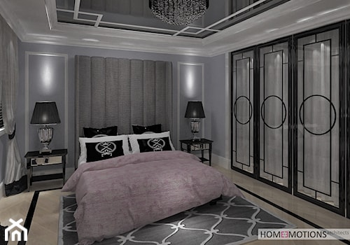 Modern classic - Duża szara sypialnia, styl nowoczesny - zdjęcie od Homeemotions.architects