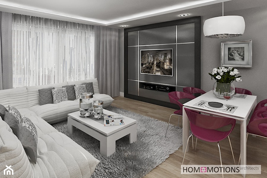 Nowoczesny apartament - Salon, styl nowoczesny - zdjęcie od Homeemotions.architects