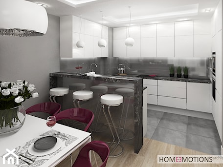 Aranżacje wnętrz - Kuchnia: Nowoczesny apartament - Kuchnia, styl nowoczesny - Homeemotions.architects. Przeglądaj, dodawaj i zapisuj najlepsze zdjęcia, pomysły i inspiracje designerskie. W bazie mamy już prawie milion fotografii!