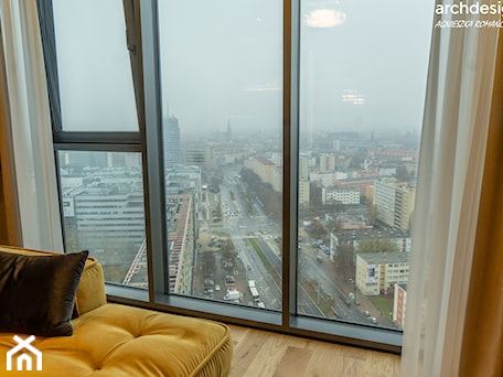 Aranżacje wnętrz - Salon: Apartament w Hanza Tower w Szczecinie - Salon, styl nowoczesny - archdesign . Przeglądaj, dodawaj i zapisuj najlepsze zdjęcia, pomysły i inspiracje designerskie. W bazie mamy już prawie milion fotografii!