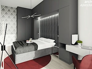 Apartament Hanza Tower - Sypialnia, styl nowoczesny - zdjęcie od archdesign
