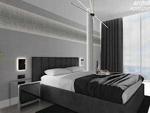 Apartament Hanza Tower - Sypialnia, styl nowoczesny - zdjęcie od archdesign
