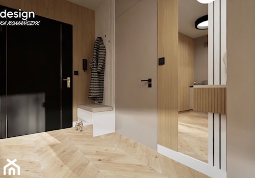 Apartament w Świnoujściu - Hol / przedpokój, styl skandynawski - zdjęcie od archdesign
