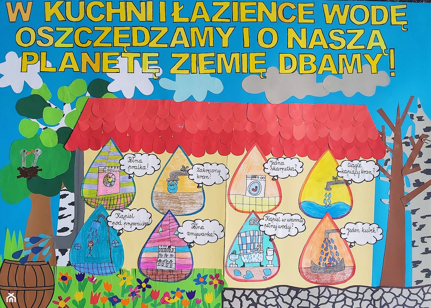 plakat oszczędzanie wody