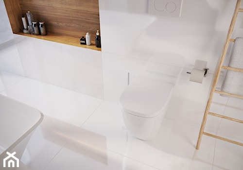 Brilliant white 60x60 60x120 - Średnia łazienka, styl nowoczesny - zdjęcie od LIS Ceramika