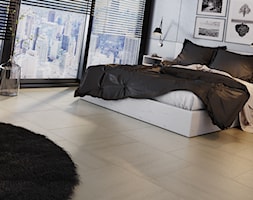Concept 60x60 - Duża szara sypialnia, styl nowoczesny - zdjęcie od LIS Ceramika - Homebook