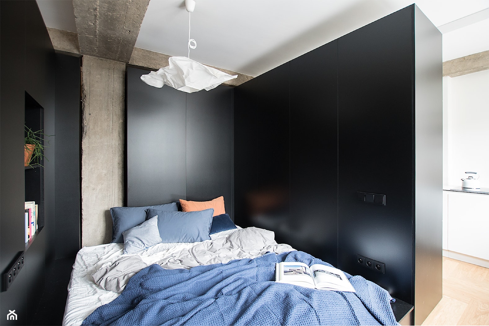 Projekt wnętrz - Mała sypialnia, styl nowoczesny - zdjęcie od masa architekci - Homebook