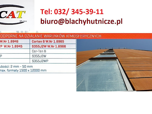 Corten stal blachy cortenowskie