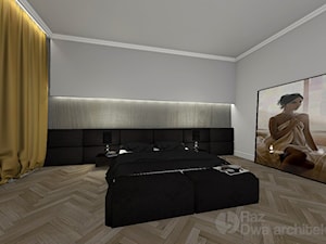Apartament_Warszawa - Sypialnia, styl glamour - zdjęcie od Raz Dwa Architekci