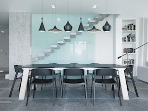 nowoczasna jadalnia, ściana szklana - zdjęcie od SARNA ARCHITEKCI / Architektura Wnętrza dla wymagających / Interior Design