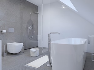 minimalistyczna łazienka, spieki kwarcowe - zdjęcie od SARNA ARCHITEKCI / Architektura Wnętrza dla wymagających / Interior Design
