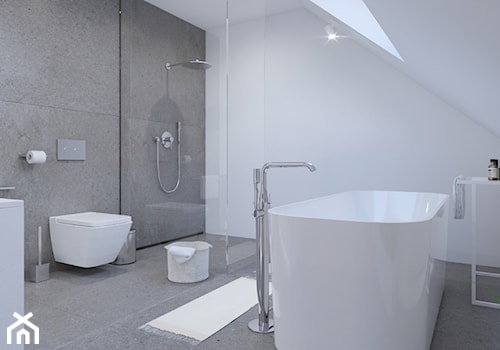 minimalistyczna łazienka, spieki kwarcowe - zdjęcie od SARNA ARCHITEKCI / Architektura Wnętrza dla wymagających / Interior Design