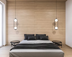 MInimalistyczna prosta sypialnia: drewno i łóżko - zdjęcie od SARNA ARCHITEKCI / Architektura Wnętrza dla wymagających / Interior Design - Homebook