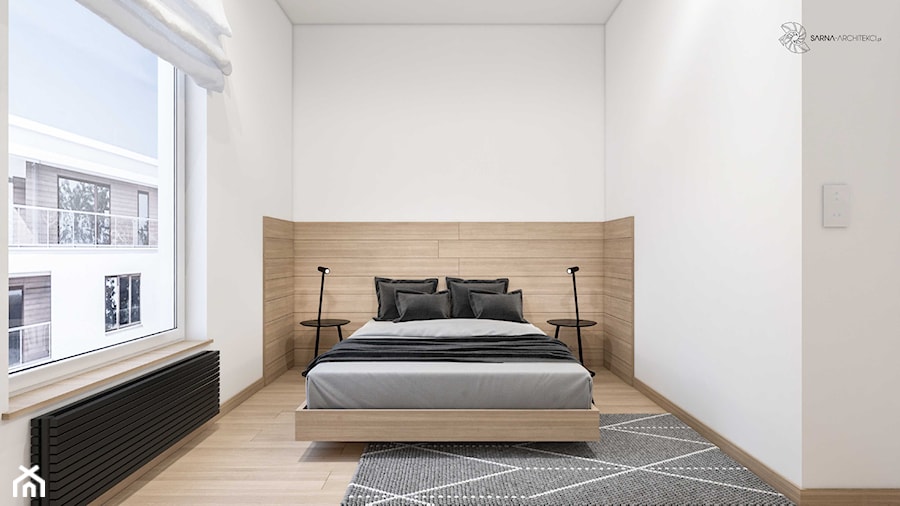 minimalistuczna sypialnia - zdjęcie od SARNA ARCHITEKCI / Architektura Wnętrza dla wymagających / Interior Design