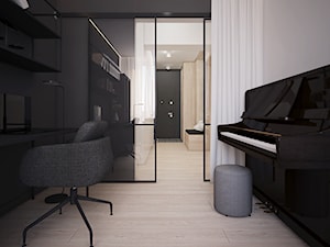 Projekt domu 100m2/Kraków - Biuro, styl skandynawski - zdjęcie od ABM Studio