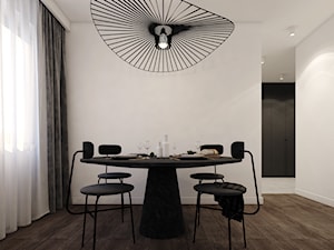 Projekt mieszkania 50m2/Kraków - Średnia biała jadalnia, styl nowoczesny - zdjęcie od ABM Studio
