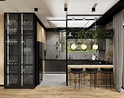 Salon z kuchnią w loftowych klimatach - Kuchnia, styl industrialny - zdjęcie od DOBRY UKŁAD-Sandra Białkowska - Homebook