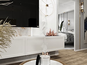 Mieszkanie w stylu nowoczesny glamour - Salon - zdjęcie od DOBRY UKŁAD-Sandra Białkowska