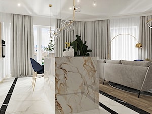 Mieszkanie w stylu nowoczesny glamour - Salon - zdjęcie od DOBRY UKŁAD-Sandra Białkowska