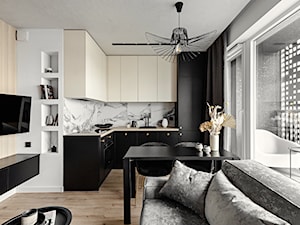 Mieszkanie 36 m2 w centrum miasta - Kuchnia, styl nowoczesny - zdjęcie od DOBRY UKŁAD-Sandra Białkowska