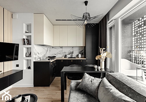 Mieszkanie 36 m2 w centrum miasta - Kuchnia, styl nowoczesny - zdjęcie od DOBRY UKŁAD-Sandra Białkowska