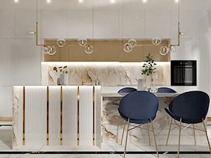Mieszkanie w stylu nowoczesny glamour - Kuchnia - zdjęcie od DOBRY UKŁAD-Sandra Białkowska