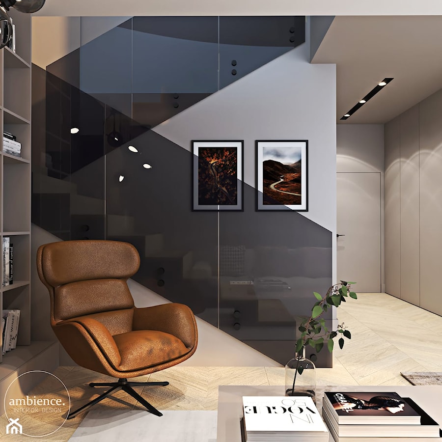 Nowoczesne wnętrza z kontrastem – cz. 1 - Salon - zdjęcie od Ambience. Interior design