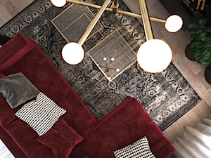 Odważne mieszkanie z czerwienią - Mały salon, styl nowoczesny - zdjęcie od Ambience. Interior design