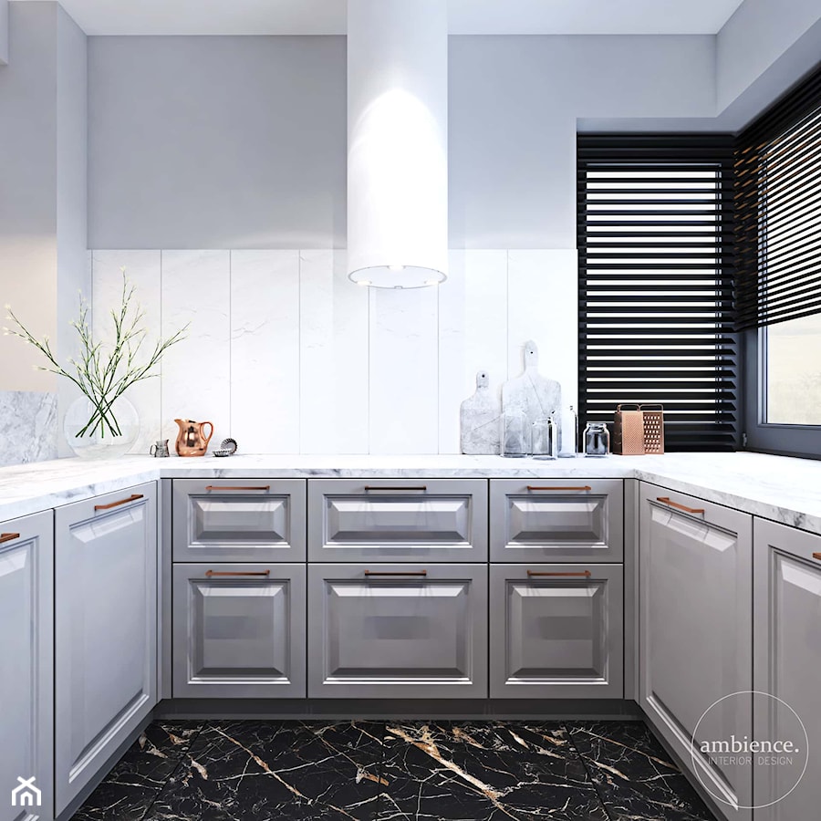 Dom inspirowany klasyką - Kuchnia, styl glamour - zdjęcie od Ambience. Interior design