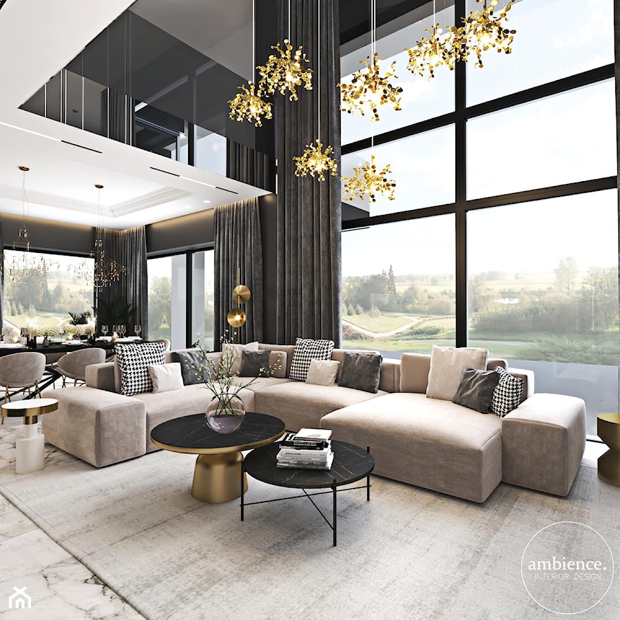 Luksusowe wnętrza domu – cz. 1 - Salon - zdjęcie od Ambience. Interior design