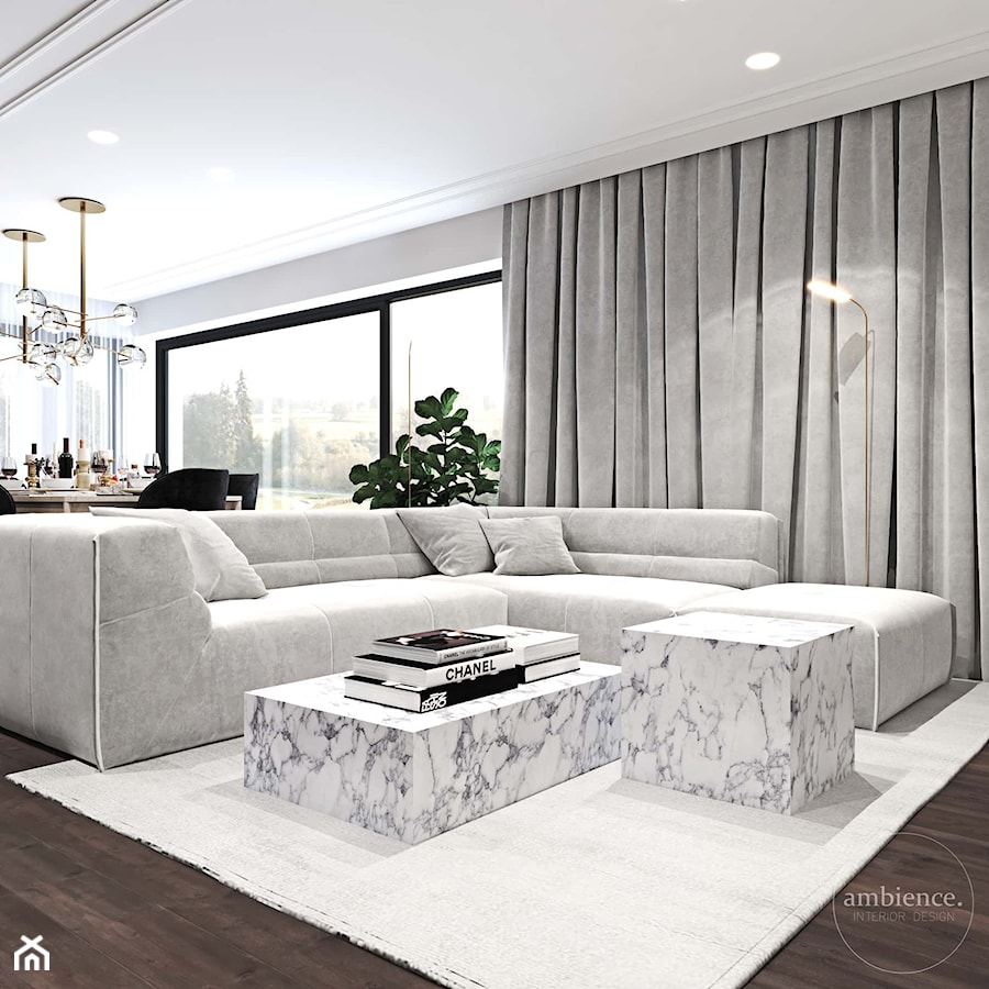 Elegancki dom z charakterem - Salon, styl nowoczesny - zdjęcie od Ambience. Interior design