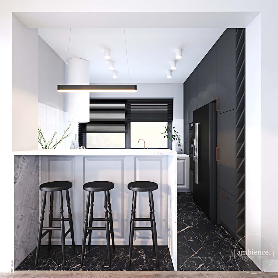 Dom inspirowany klasyką - Kuchnia, styl nowoczesny - zdjęcie od Ambience. Interior design