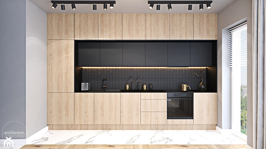 Mieszkanie z granatem - Kuchnia, styl nowoczesny - zdjęcie od Ambience. Interior design