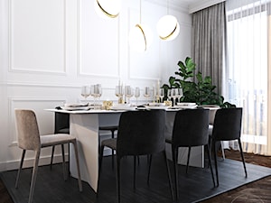 Warszawski apartament - Jadalnia, styl nowoczesny - zdjęcie od Ambience. Interior design