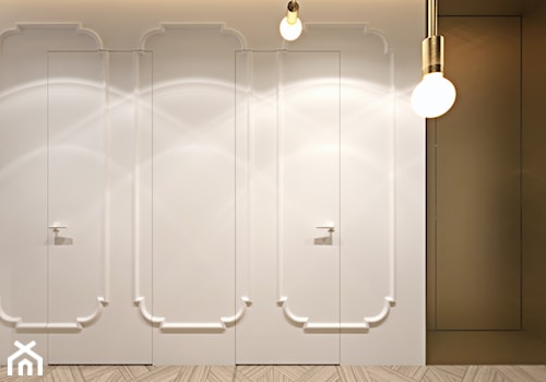 Luksusowy apartament dla singla - Średni szary zielony hol / przedpokój, styl tradycyjny - zdjęcie od Ambience. Interior design