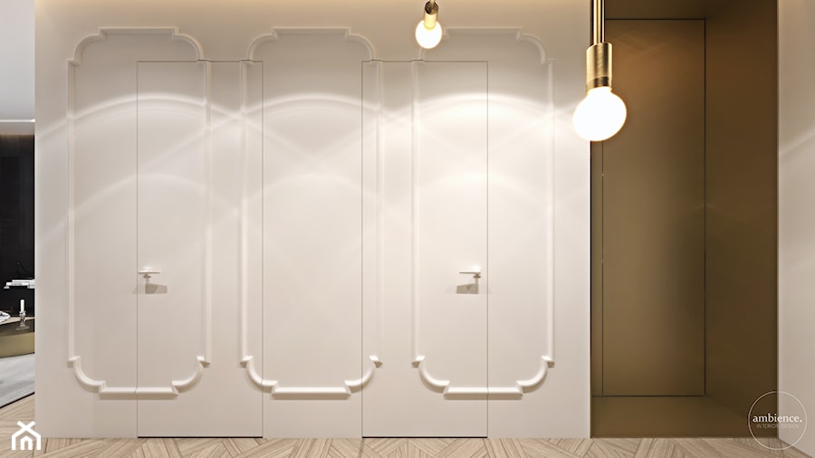 Luksusowy apartament dla singla - Średni szary zielony hol / przedpokój, styl tradycyjny - zdjęcie od Ambience. Interior design
