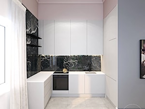 Wysokie mieszkanie w pastelach - Kuchnia, styl nowoczesny - zdjęcie od Ambience. Interior design