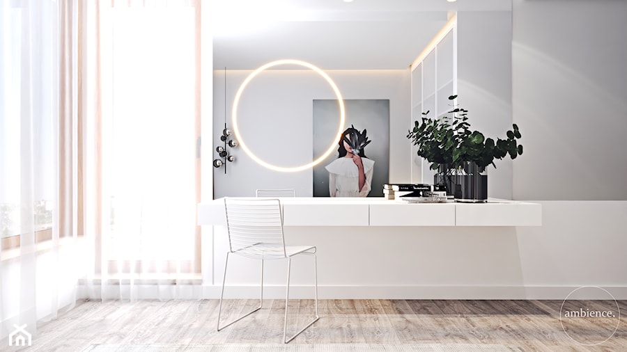 Kontrastowa elegancja - Sypialnia, styl nowoczesny - zdjęcie od Ambience. Interior design