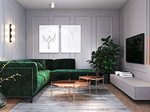 Dom inspirowany klasyką - Salon, styl glamour - zdjęcie od Ambience. Interior design