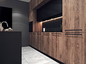 Kontrastowa elegancja - Kuchnia, styl nowoczesny - zdjęcie od Ambience. Interior design