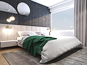 Strefa nocna apartamentu w Szwajcarii - Sypialnia, styl nowoczesny - zdjęcie od Ambience. Interior design