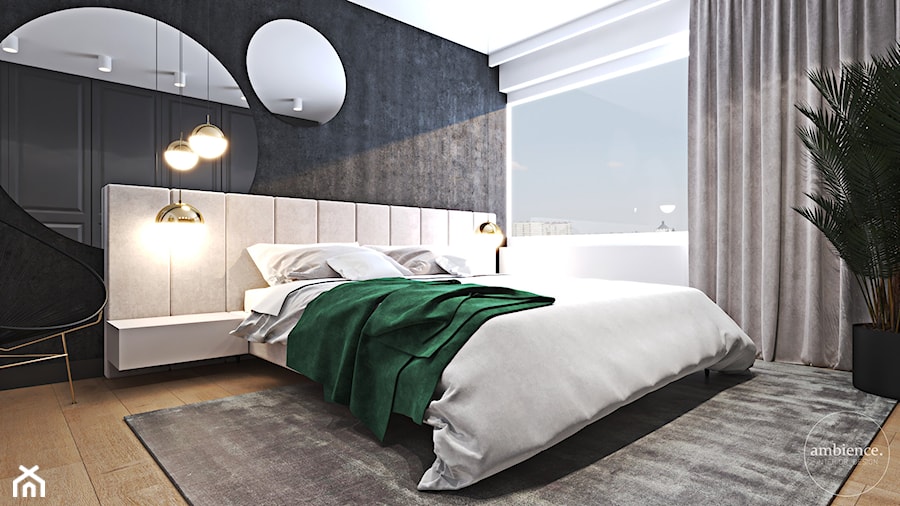 Strefa nocna apartamentu w Szwajcarii - Sypialnia, styl nowoczesny - zdjęcie od Ambience. Interior design