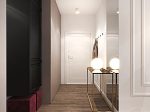 Mieszkanie z bordowym akcentem - Hol / przedpokój, styl nowoczesny - zdjęcie od Ambience. Interior design