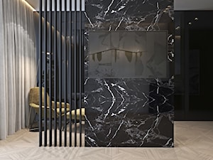 Luksusowy apartament dla singla - Średnia brązowa czarna sypialnia, styl nowoczesny - zdjęcie od Ambience. Interior design