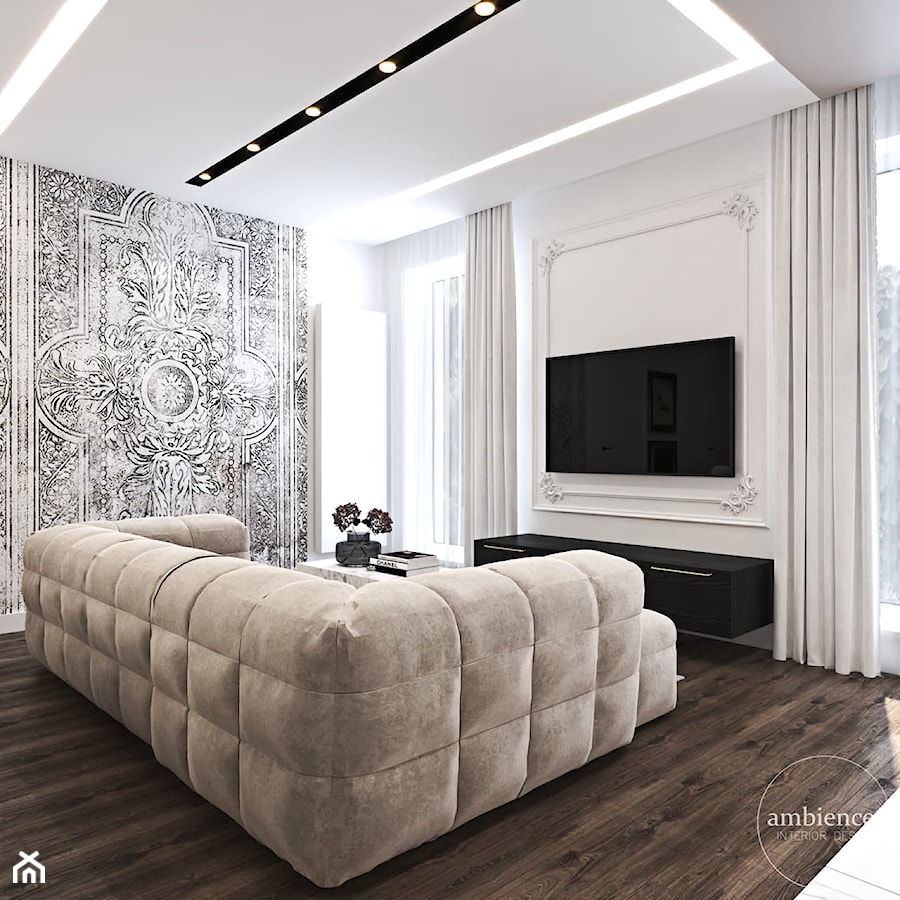 Mieszkanie w odcieniach kawy - Salon, styl nowoczesny - zdjęcie od Ambience. Interior design