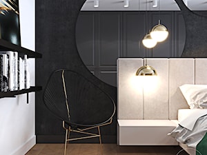 Strefa nocna apartamentu w Szwajcarii - Sypialnia, styl glamour - zdjęcie od Ambience. Interior design
