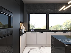 Nowoczesne wnętrza z kontrastem – cz. 1 - Kuchnia - zdjęcie od Ambience. Interior design
