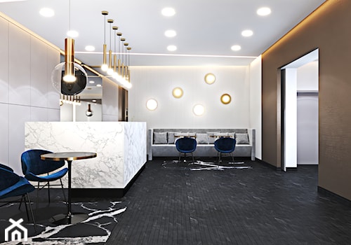 Wyjątkowe lobby biurowca - Wnętrza publiczne, styl glamour - zdjęcie od Ambience. Interior design